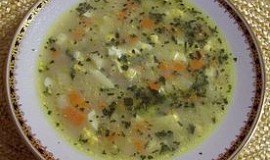 Kvasnicová polévka s vajíčkem