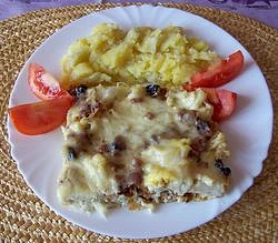 Zapečený květák se slaninou, Zapečený květák se slaninou