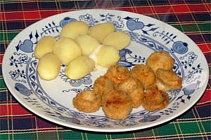 Smažené žampiony