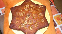 Meruňkovo - čokoládová buchta s vlašskými ořechy