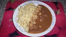 Vlčická játrová omáčka