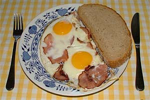 Ham and eggs