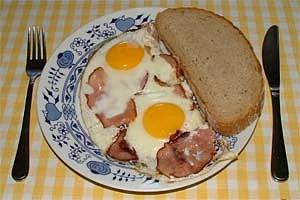 Ham and eggs
