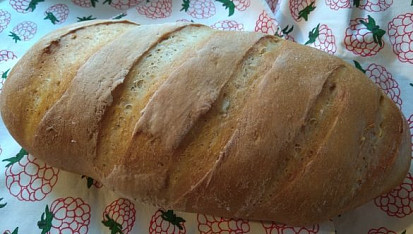 Bílý chléb se starým těstem - old dough, pâte fermentée