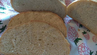 Bílý chléb se starým těstem - old dough, pâte fermentée