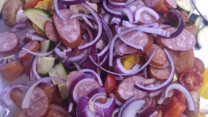 Mix gril dobrota pro Verunku, Vše na hromadě.