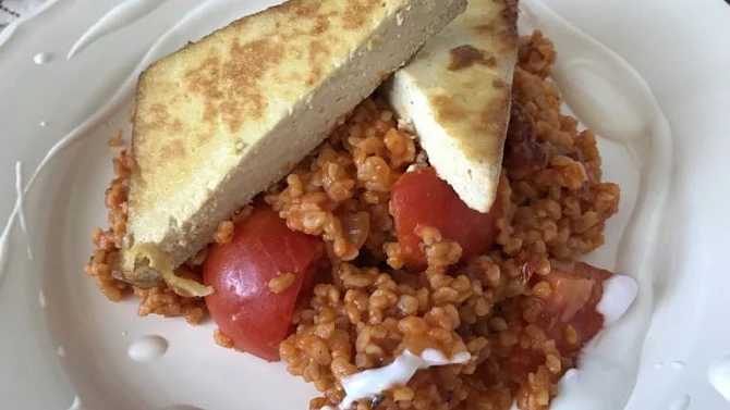 Rajčatový bulgur s tofu, Rajčatový bulgur