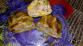 Zelný závitek s pohankou a medvědím česnekem