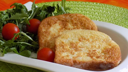 Jednoduchý toast obalený ve vajíčku
