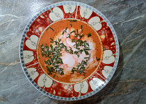 Kokosová polévka z červené řepy