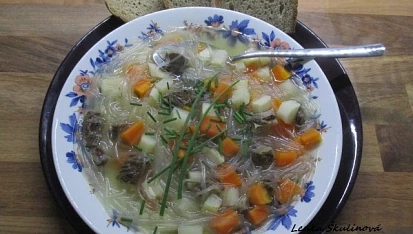 Nudlová polévka se zeleninou