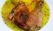 Pečené kuře se šalvějí a kurkumou (Pečené kuře se šalvějí a kurkumou )