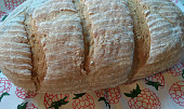 Obyčejný pšenično-žitný chléb s kynutím v chladničce