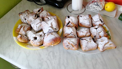 Tvarohové kynuté šátečky