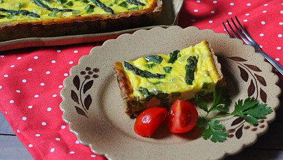 Chřestový quiche