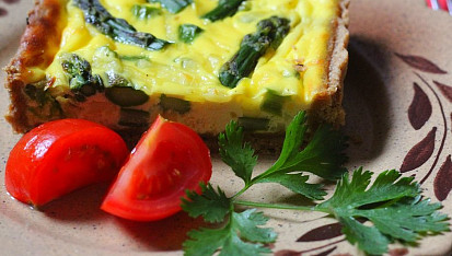 Chřestový quiche