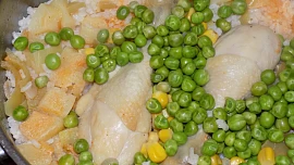 Paella s tykví a kuřecími stehýnky
