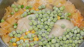 Paella s tykví a kuřecími stehýnky