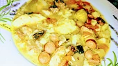 Kuřecí přesnídávková polévka s uzeným (husťačka)