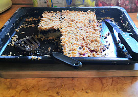Hrníčkový borůvkový koláč na plechu (Mňam )