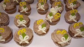 Muffiny z Margot čokolády s krémem