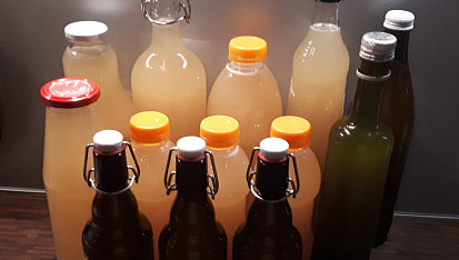Bezový sirup z květů černého bezu-kosmatice