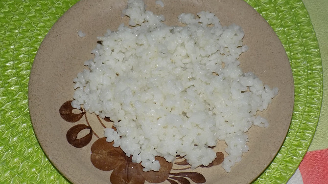 Rýže dušená v mikrovlnce, Ryža po uvarení, 1 porcia = 189 g.