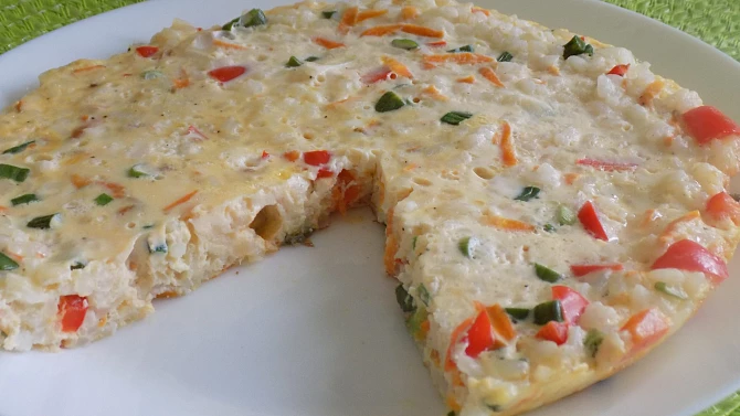 Rýžová frittata