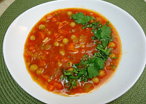Marocká pikantní polévka s harissou