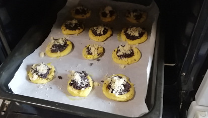 Nekynuté mini koláčky