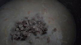 Bílá polévka z králíka