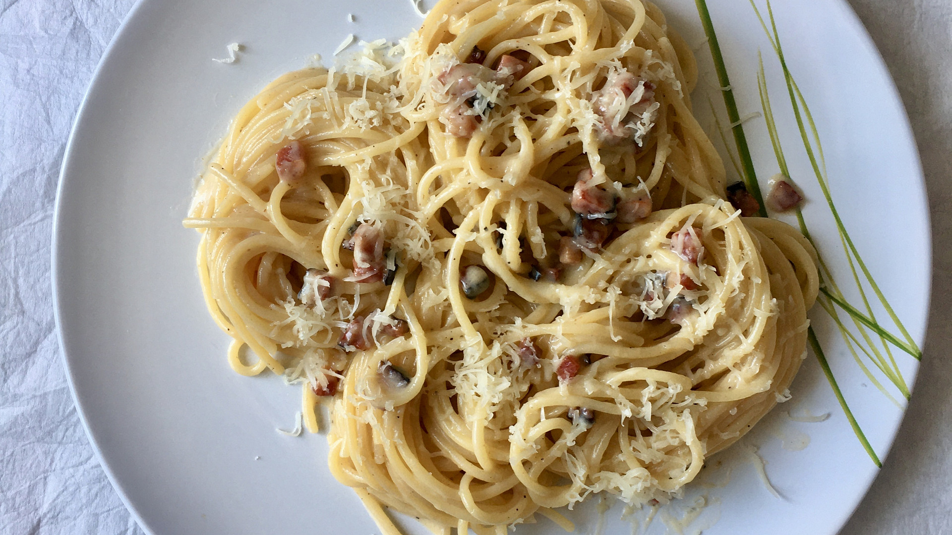 Tradiční špagety Carbonara