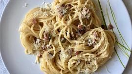 Tradiční špagety Carbonara