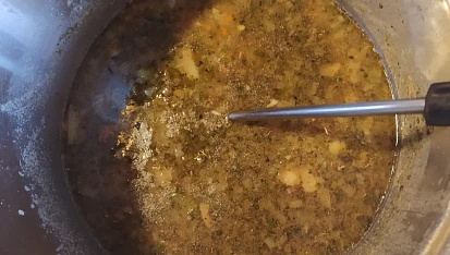 Bramboračka s čerstvými houbami