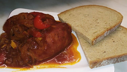 Buřty na černém pivu (na grilu)