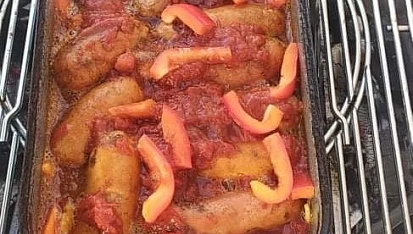 Buřty na černém pivu (na grilu)