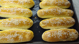 Máslové rovné rohlíky