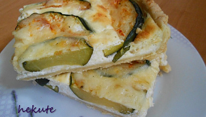 Quiche s cuketou, A následný řez tohoto vynikajícího quiche...