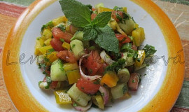 Zeleninový salát s mátou