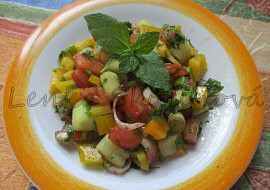 Zeleninový salát s mátou