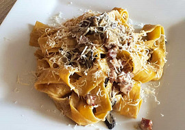 Pappardelle s hříbkovo-smetanovou omáčkou