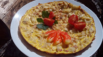 Šunko-flíčková omeleta