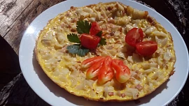 Šunko-flíčková omeleta
