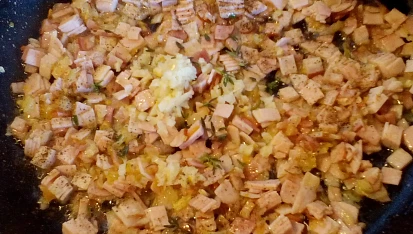 Šunko-flíčková omeleta
