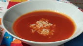 Rajská polévka s krupičkovými haluškami