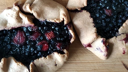 Borůvkové galette z celozrnné mouky