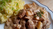 Vepřová plec ve smetanových kedlubnách