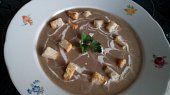Bramborovo-žampionová krémová polévka