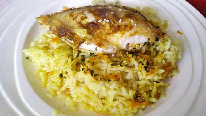 Šťavnatá kuřecí  prsa, pečená v rýži, Šťavnatá kuřecí prsa pečená v rýži