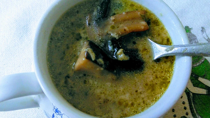 Houbovka s kroupami